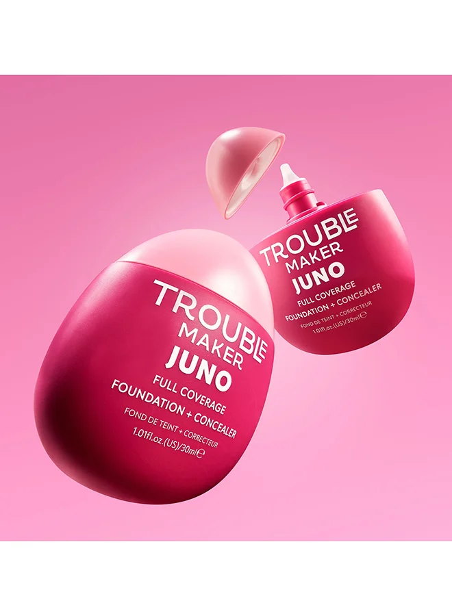 صانع المتاعب Juno Full Coverage Matte Foundation Cloud Fluffer